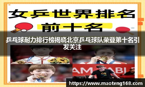 乒乓球耐力排行榜揭晓北京乒乓球队荣登第十名引发关注